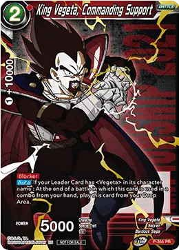 King Vegeta, Commanding Support (Gold Stamped) (P-355) [Tournament Promotion Cards] - Doe's Cards