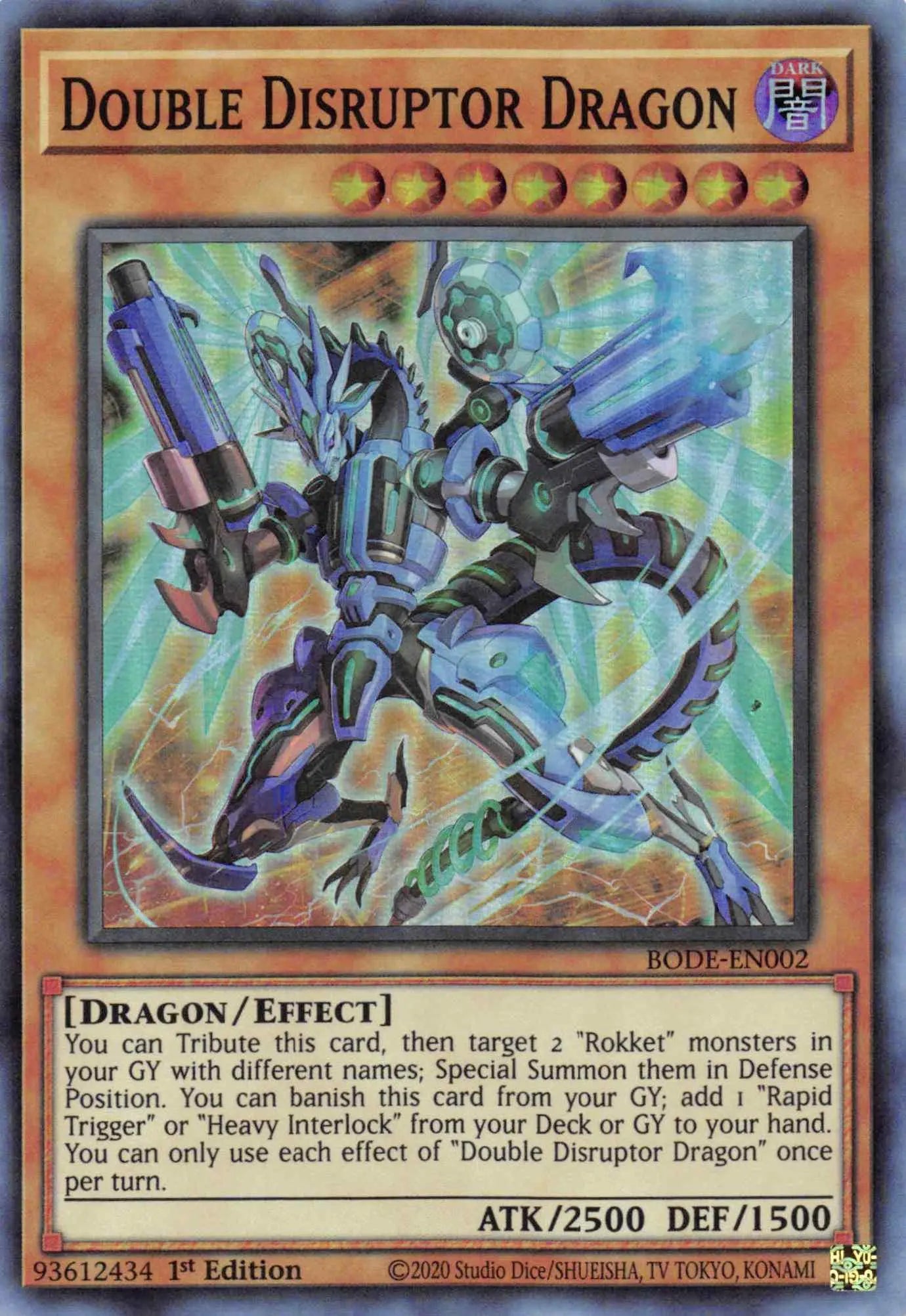 Double Disrupter Dragon [BODE-EN002] Super Rare - Doe's Cards