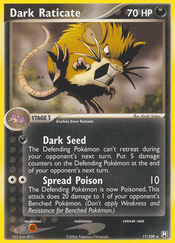 Dark Raticate (17/109) [EX: Team Rocket Returns] - Doe's Cards