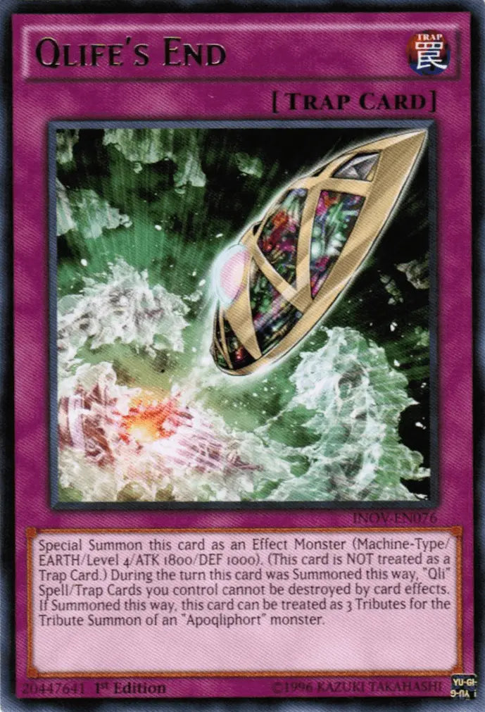 Qlife's End [INOV-EN076] Rare - Doe's Cards