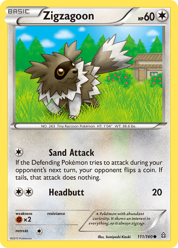 Zigzagoon (111/160) [XY: Primal Clash] - Doe's Cards