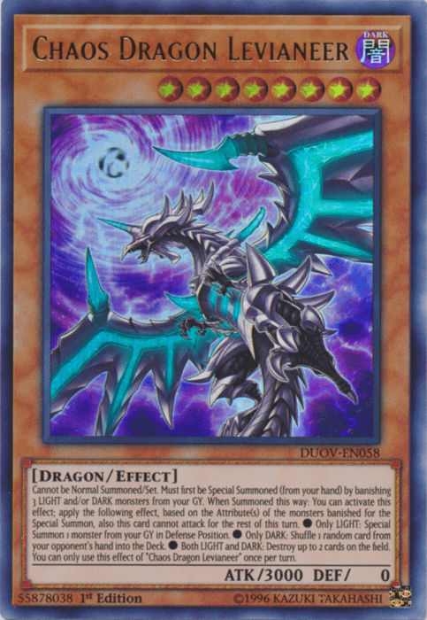 Chaos Dragon Levianeer [DUOV-EN058] Ultra Rare - Doe's Cards