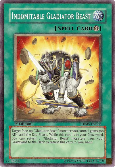 Indomitable Gladiator Beast [CRMS-EN056] Common - Doe's Cards
