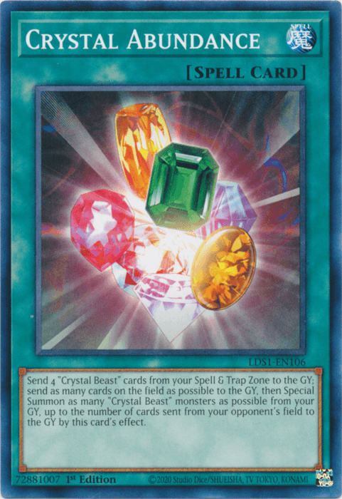 Crystal Abundance [LDS1-EN106] Common - Doe's Cards