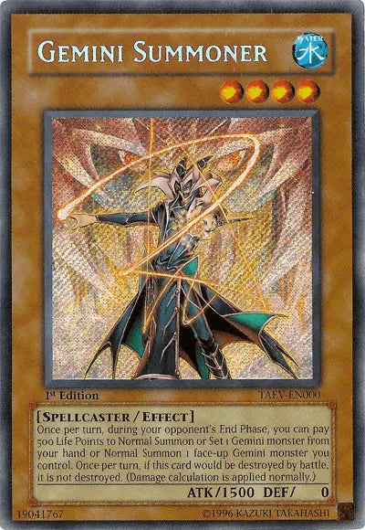 Gemini Summoner [TAEV-EN000] Secret Rare - Doe's Cards