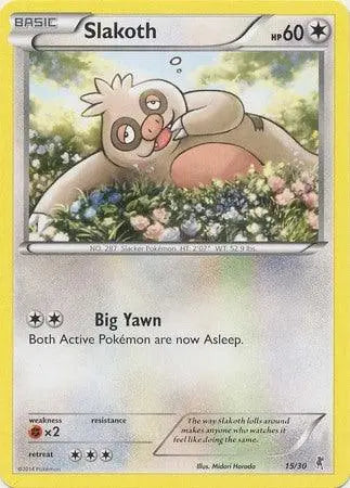 Slakoth (15/30) [XY: Trainer Kit - Bisharp & Wigglytuff] - Doe's Cards