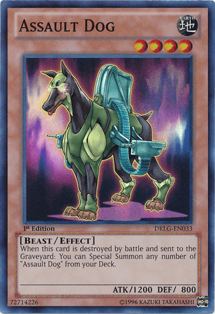 Assault Dog [DRLG-EN033] Super Rare - Doe's Cards