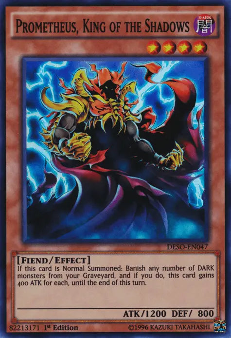 Prometheus, King of the Shadows [DESO-EN047] Super Rare - Doe's Cards
