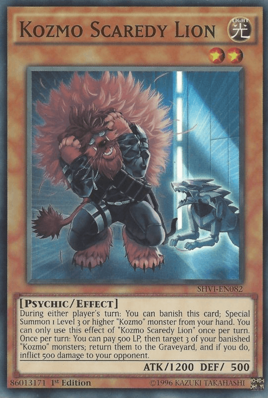 Kozmo Scaredy Lion [SHVI-EN082] Super Rare - Doe's Cards