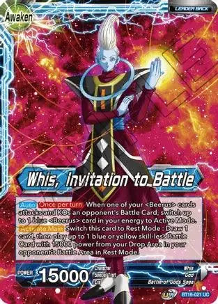Whis // Whis, Invitation to Battle (BT16-021) [Realm of the Gods] - Doe's Cards
