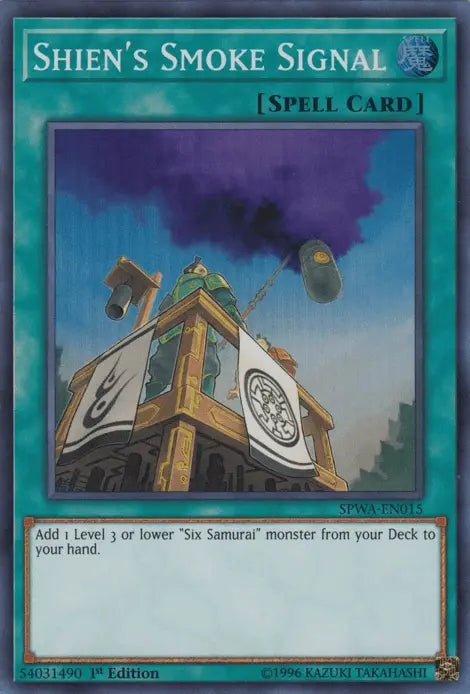 Shien's Smoke Signal [SPWA-EN015] Super Rare - Doe's Cards