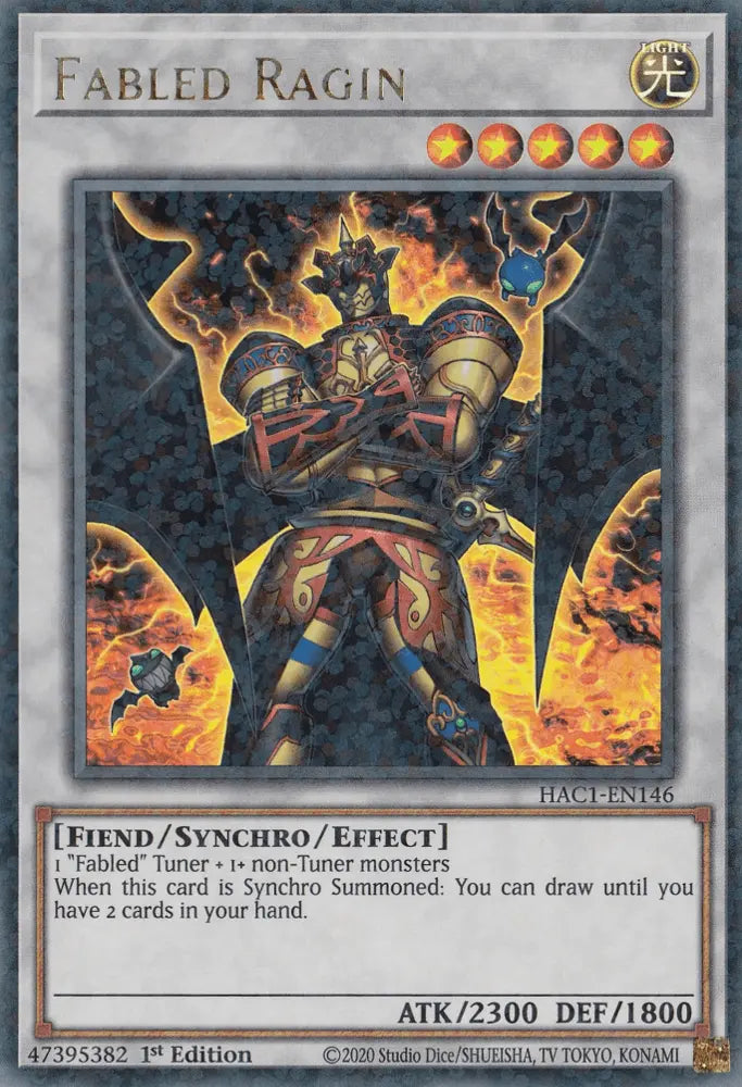 Fabled Ragin (Duel Terminal) [HAC1-EN146] Parallel Rare - Doe's Cards