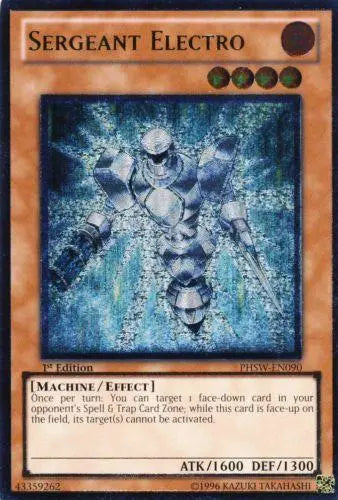 Sergeant Electro [PHSW-EN090] Ultimate Rare - Doe's Cards