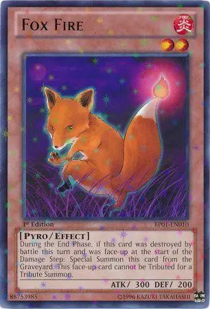 Fox Fire [BP01-EN010] Starfoil Rare - Doe's Cards