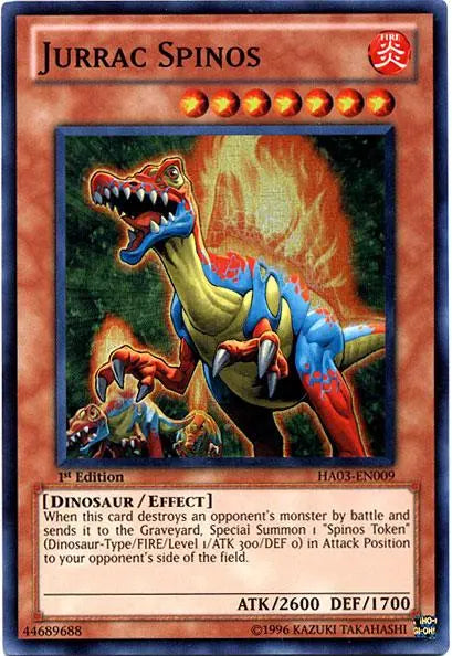 Jurrac Spinos [HA03-EN009] Super Rare - Doe's Cards