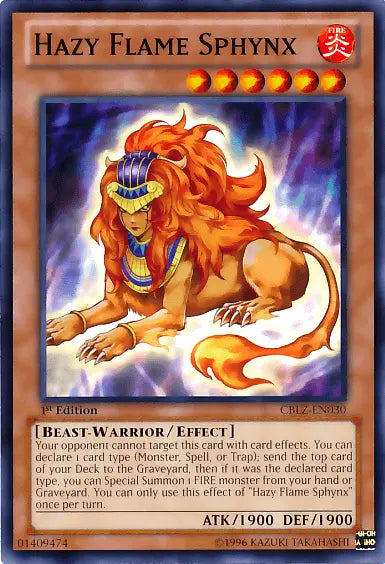 Hazy Flame Sphynx [CBLZ-EN030] Common - Doe's Cards