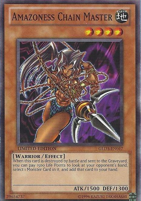 Amazoness Chain Master [GLD3-EN017] Common - Doe's Cards