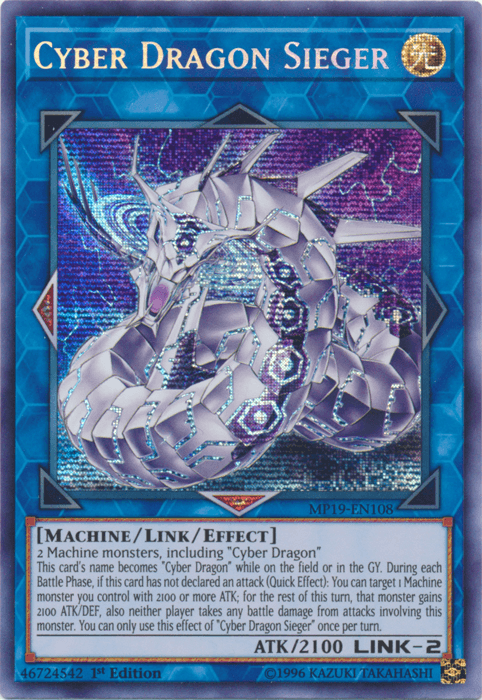 Cyber Dragon Sieger [MP19-EN108] Prismatic Secret Rare - Doe's Cards