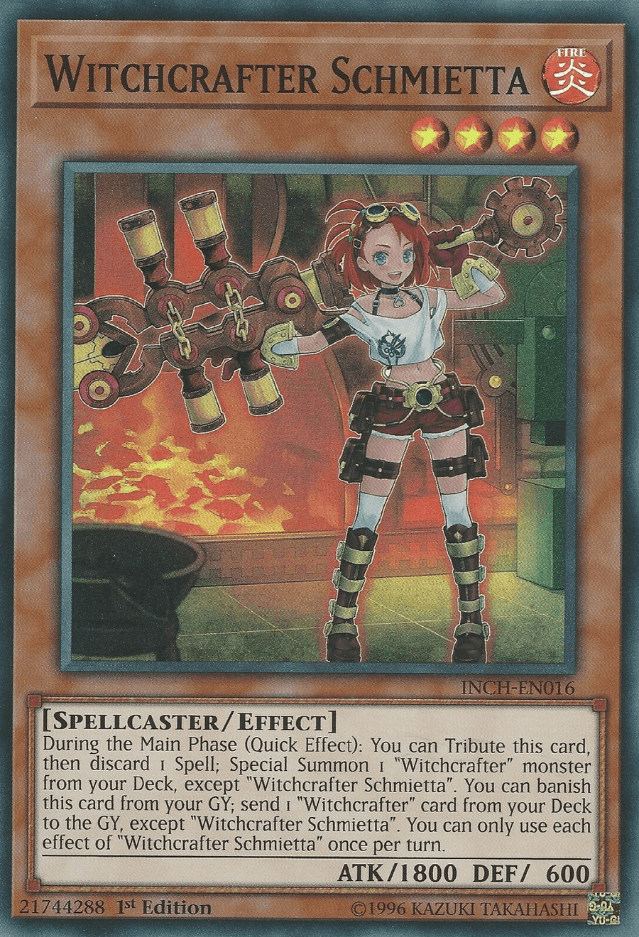 Witchcrafter Schmietta [INCH-EN016] Super Rare - Doe's Cards