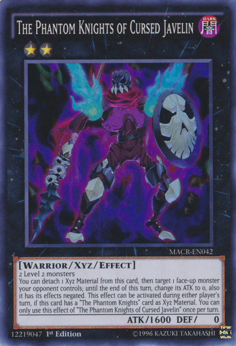 The Phantom Knights of Cursed Javelin [MACR-EN042] Super Rare - Doe's Cards