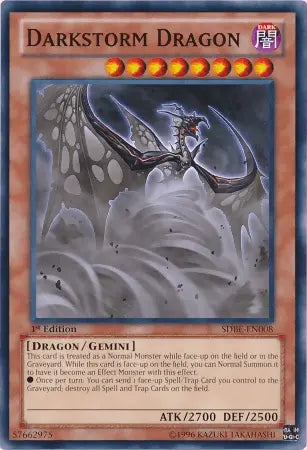 Darkstorm Dragon [SDBE-EN008] Common - Doe's Cards