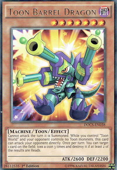 Toon Barrel Dragon [DOCS-EN038] Rare - Doe's Cards