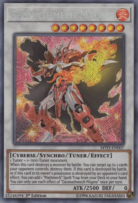 Geomathmech Magma [MYFI-EN007] Secret Rare - Doe's Cards