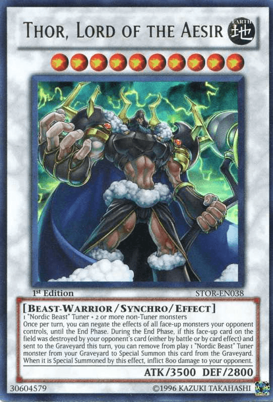 Thor, Lord of the Aesir [STOR-EN038] Ultra Rare - Doe's Cards