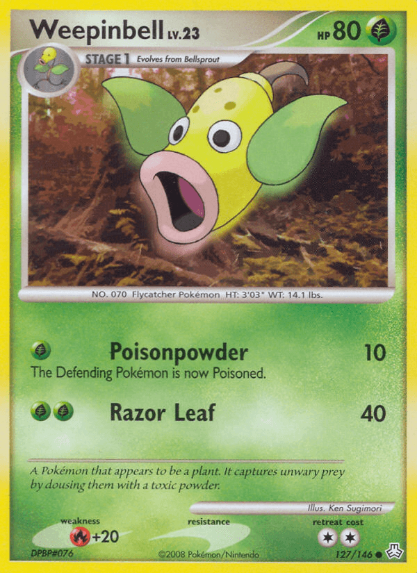 Weepinbell (127/146) [Diamond & Pearl: Legends Awakened] - Doe's Cards