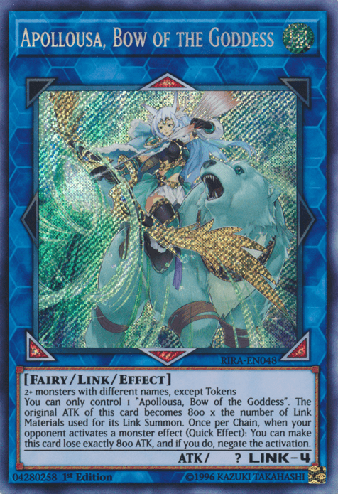 Apollousa, Bow of the Goddess [RIRA-EN048] Secret Rare - Doe's Cards