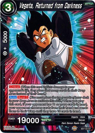 Vegeta, Returned from Darkness (Starter Deck - Shenron's Advent) (SD7-03) [Miraculous Revival] - Doe's Cards