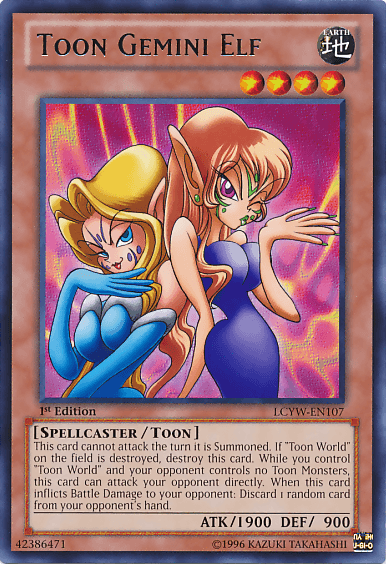 Toon Gemini Elf [LCYW-EN107] Rare - Doe's Cards