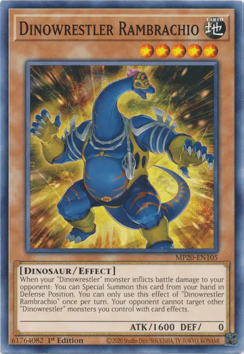 Dinowrestler Rambrachio [MP20-EN105] Common - Doe's Cards