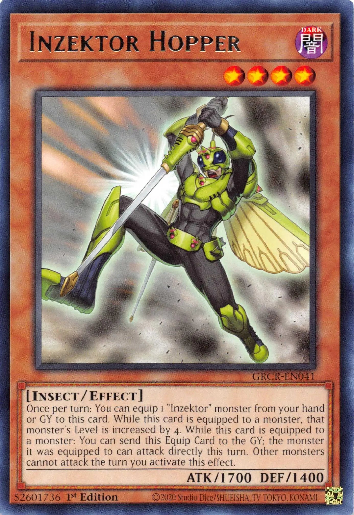 Inzektor Hopper [GRCR-EN041] Rare - Doe's Cards
