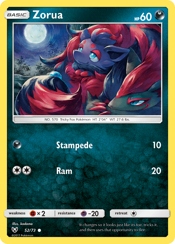 Zorua (52/73) [Sun & Moon: Shining Legends] - Doe's Cards