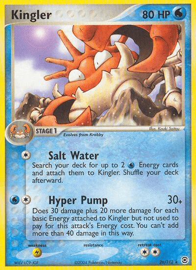 Kingler (26/112) [EX: FireRed & LeafGreen] - Doe's Cards