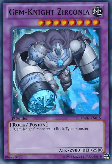 Gem-Knight Zirconia [HA07-EN018] Super Rare - Doe's Cards