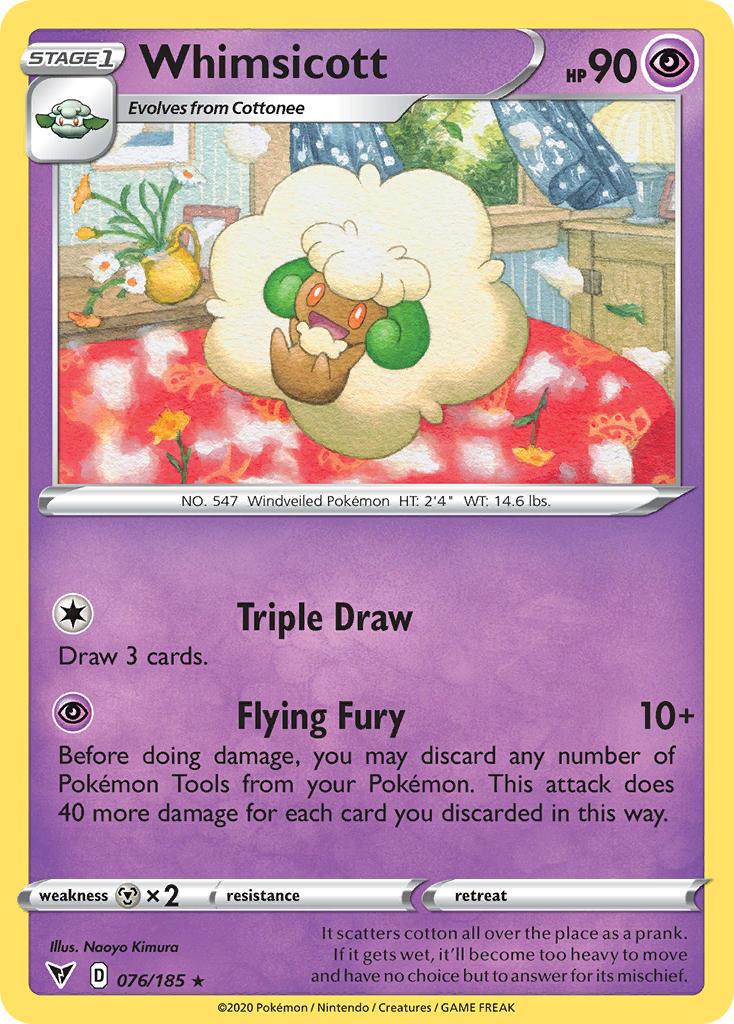 Whimsicott (076/185) [Sword & Shield: Vivid Voltage] - Doe's Cards