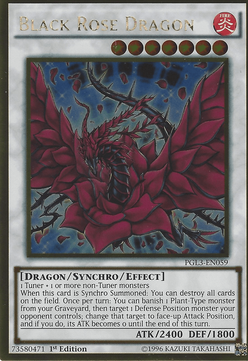 Black Rose Dragon [PGL3-EN059] Gold Rare - Doe's Cards