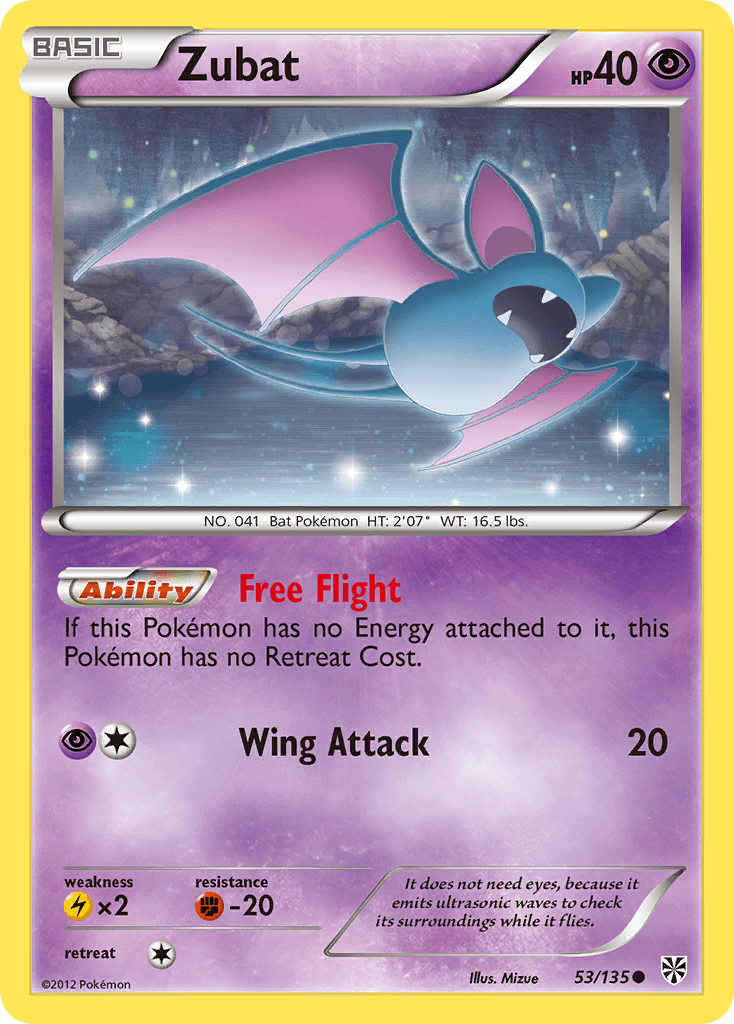 Zubat (53/135) [Black & White: Plasma Storm] - Doe's Cards