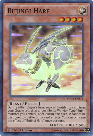 Bujingi Hare [MP14-EN211] Super Rare - Doe's Cards