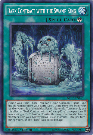 Dark Contract with the Swamp King [MP16-EN169] Common - Doe's Cards