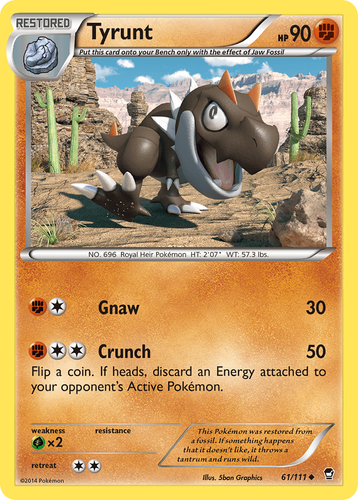 Tyrunt (61/111) [XY: Furious Fists] - Doe's Cards