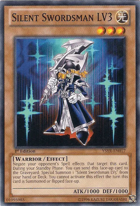 Silent Swordsman LV3 [YSYR-EN017] Common - Doe's Cards