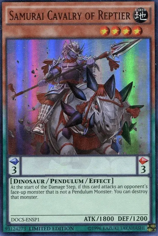 Samurai Cavalry of Reptier (ENSP1) [DOCS-ENSP1] Ultra Rare - Doe's Cards