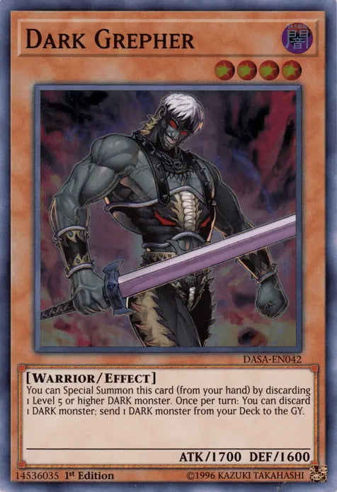 Dark Grepher [DASA-EN042] Super Rare - Doe's Cards