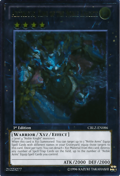 Artorigus, King of the Noble Knights [CBLZ-EN086] Ultimate Rare - Doe's Cards