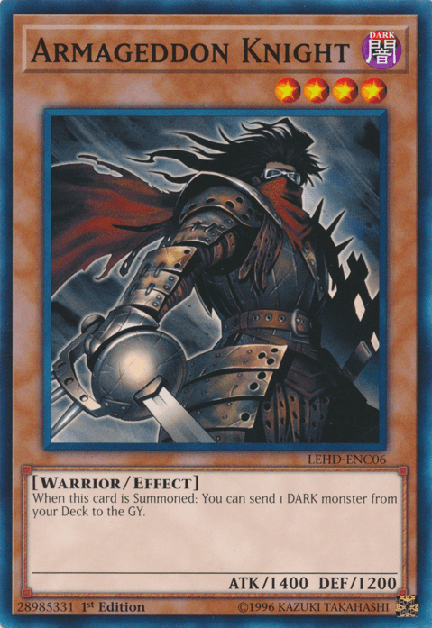 Armageddon Knight [LEHD-ENC06] Common - Doe's Cards