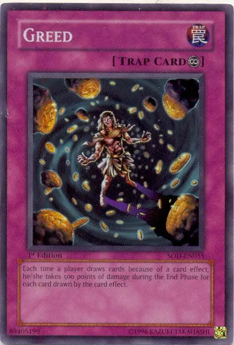 Greed [SOD-EN055] Super Rare - Doe's Cards