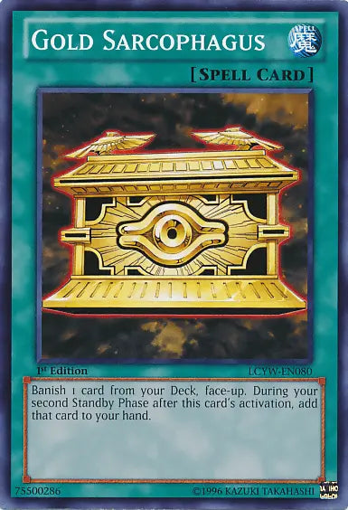 Gold Sarcophagus [LCYW-EN080] Common - Doe's Cards